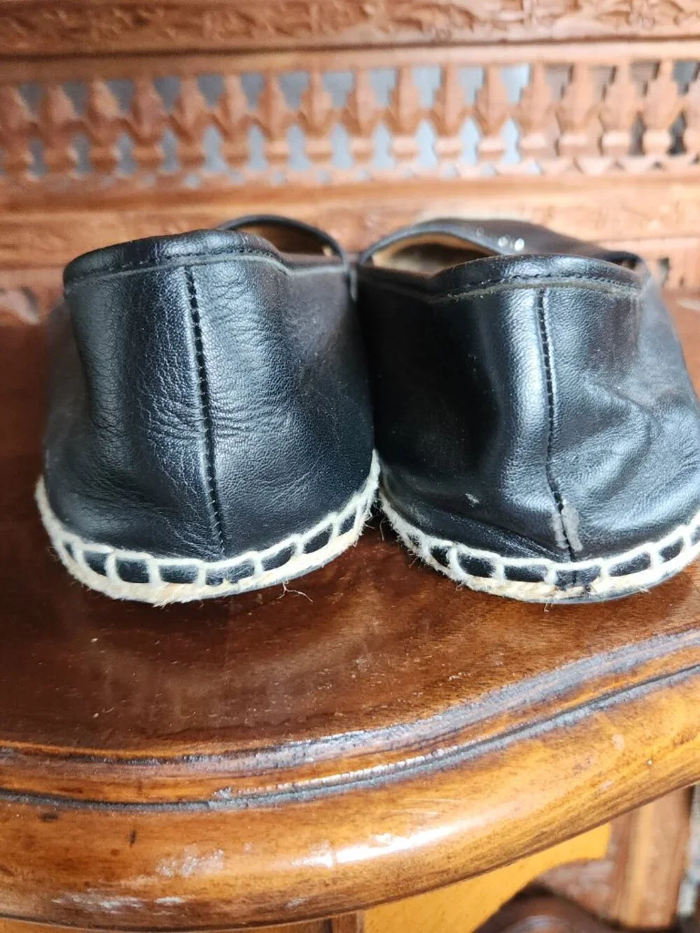 Coach Rhodelle Espadrille Flats in Black (Lambskin) - Picture 2 of 7